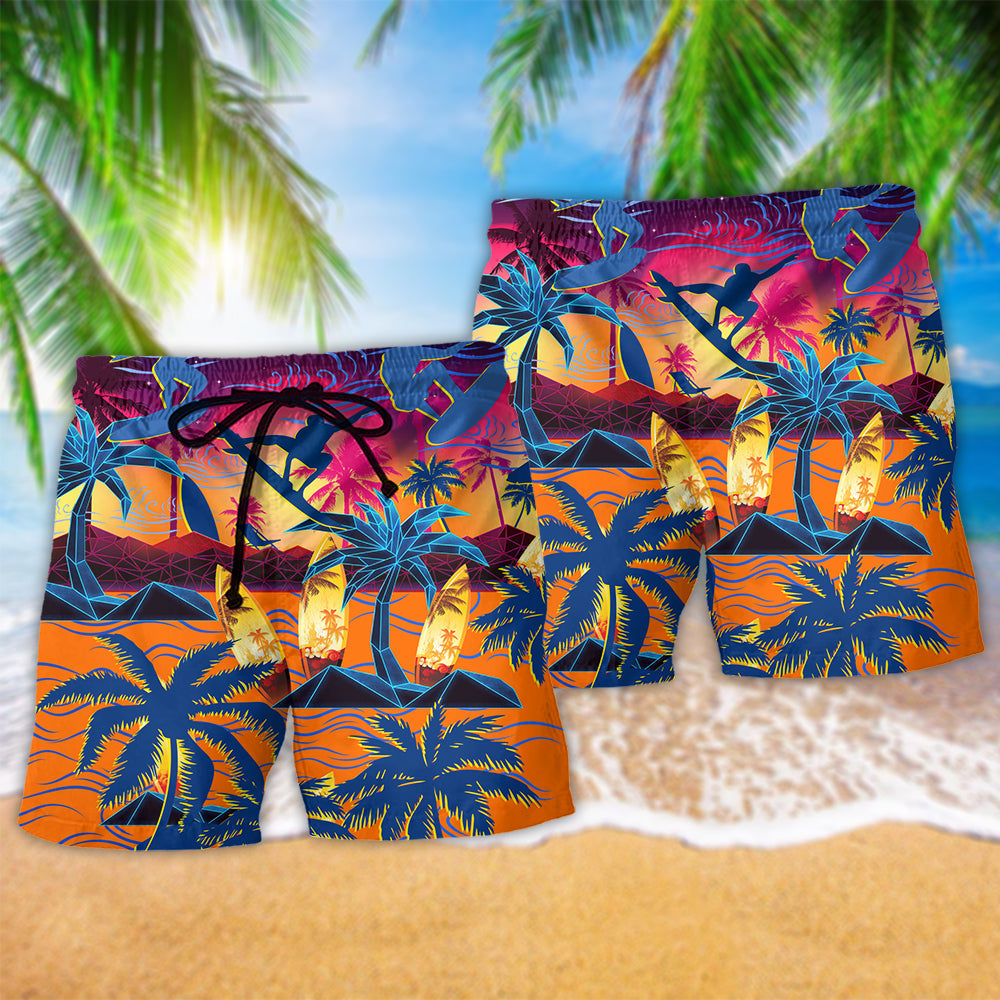Surfing Make Your Own Waves Motivation Art – Beach Short