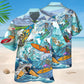 Surfing Skull Cool Style – Hawaiian Shirt