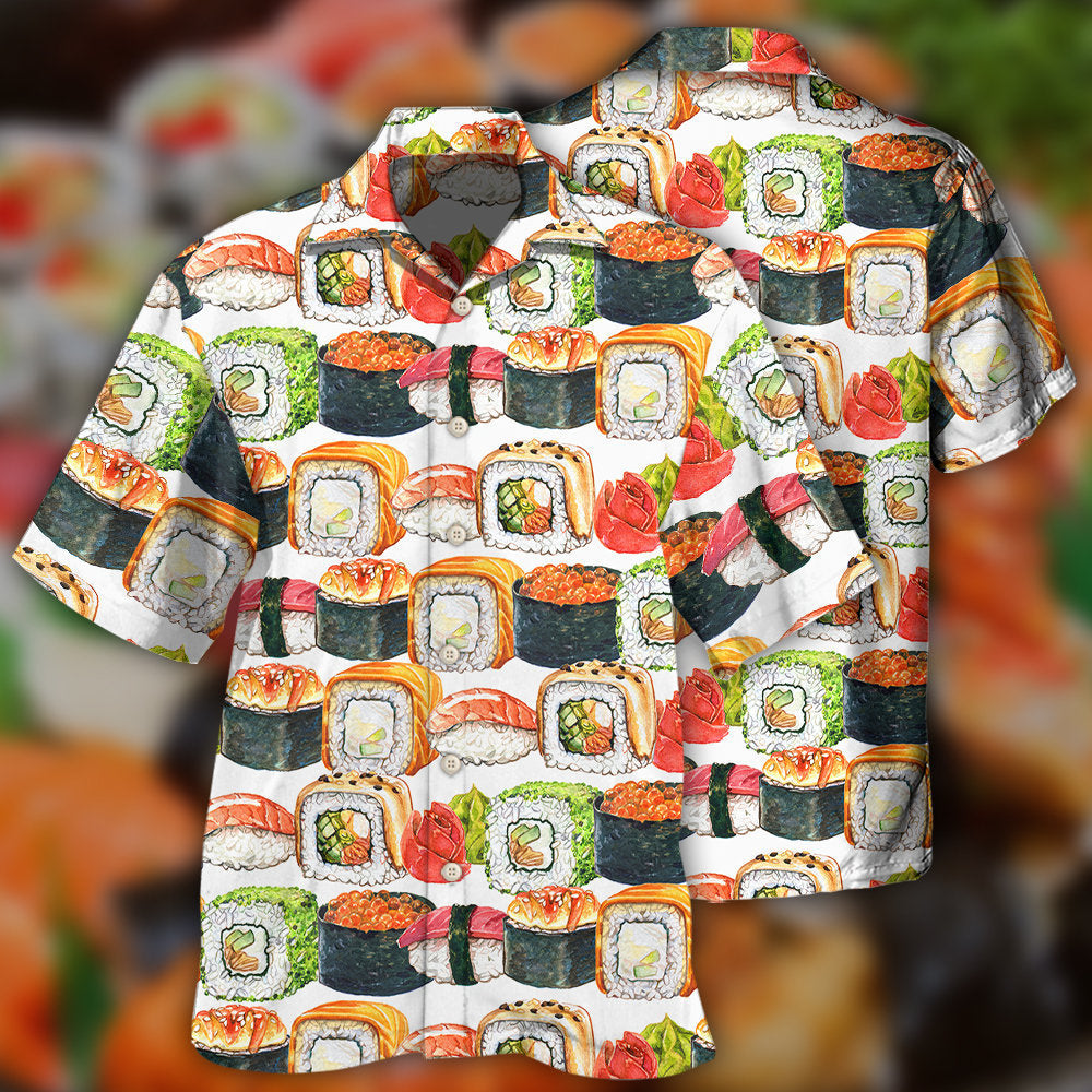Sushi Minimal Japanese Food Art – Hawaiian Shirt