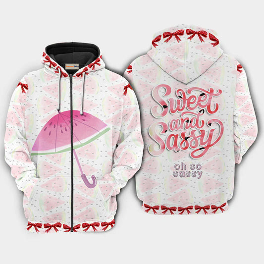 Sweet And Sassy Fruit Art – 3D Hoodie