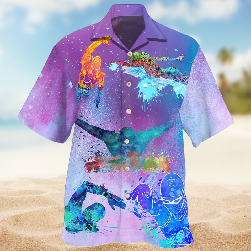 Swimming Colorful Style – Hawaiian Shirt