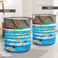 Swimming Race Colorful Style - Laundry basket - Owls Matrix LTD
