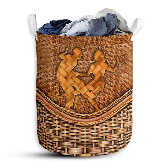 Swing Dance Rattan Teaxture - Laundry Basket - Owls Matrix LTD