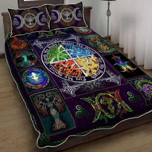 Wiccan Witch Pagan Bedding Cover For Cozy Bedroom Decor