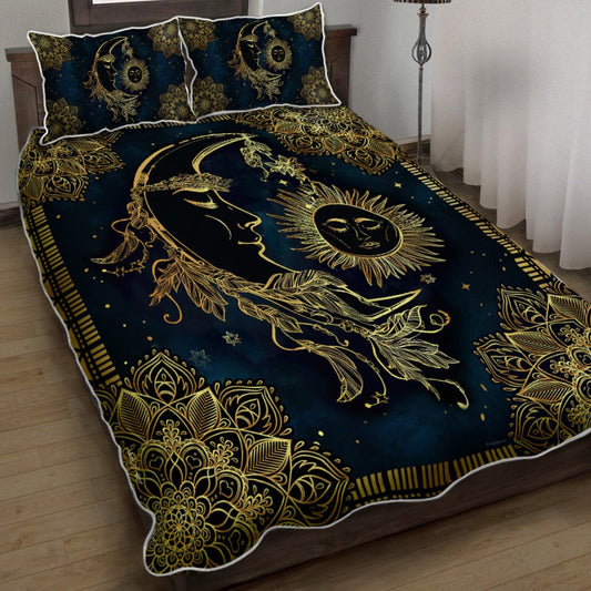 Sun And Moon Mandala Bedding Cover For Cozy Bedroom Decor