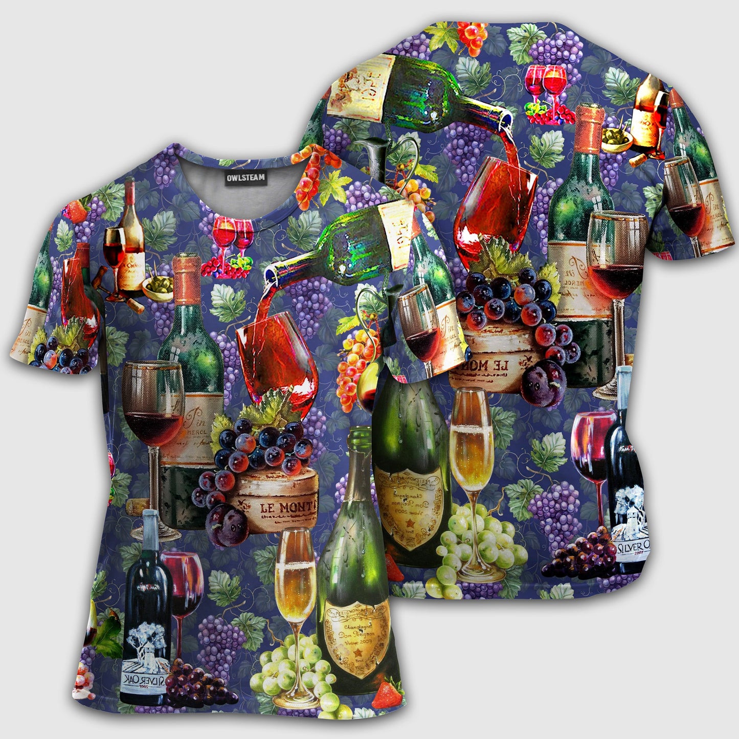 Wine Life Is Better With A Glass Of Wine So Cool - Hoodie - Owls Matrix LTD