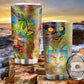 Cat Beautiful Colorful Painting 20 Oz Tumbler