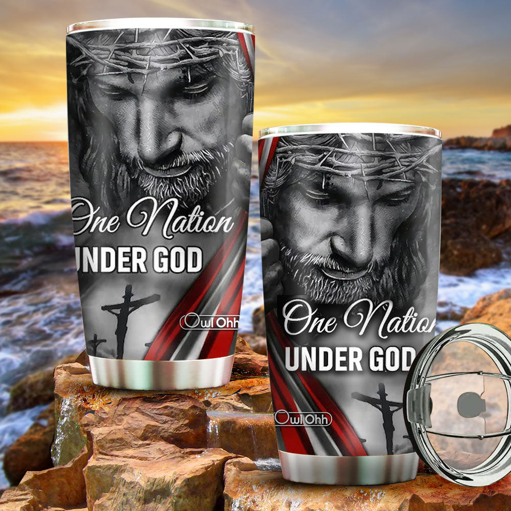 Jesus America One Nation Under God 20 Oz Tumbler