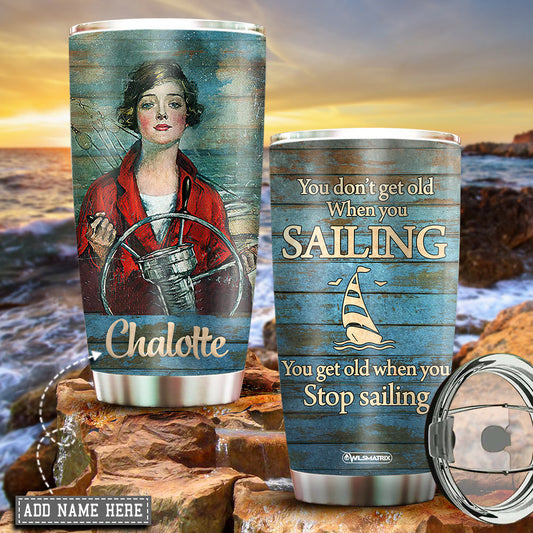 Sailing You Get Old Personalized 20 Oz Tumbler