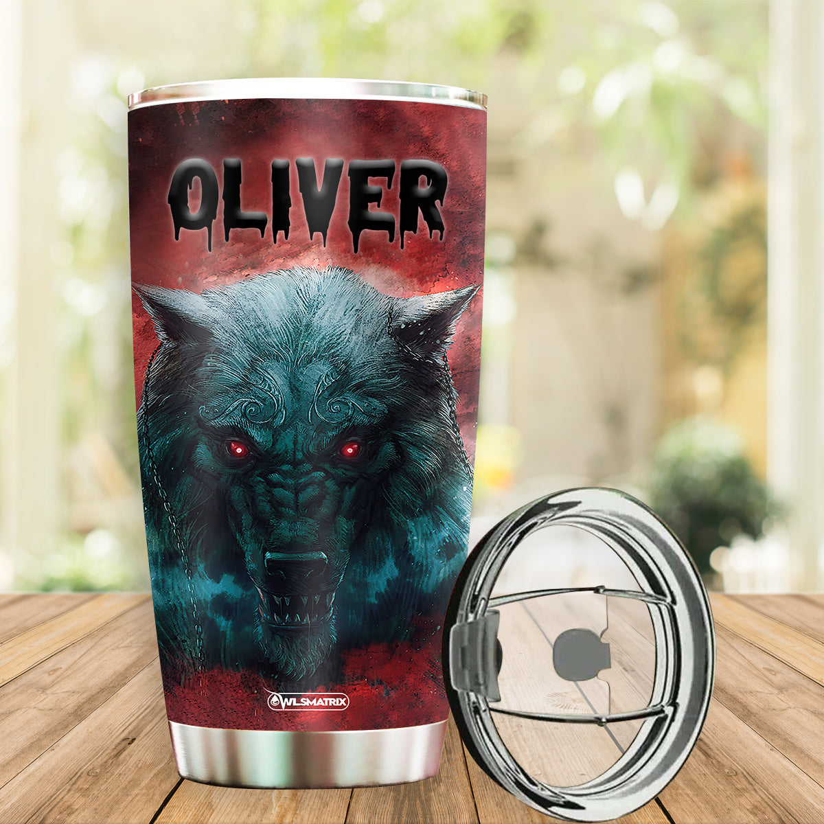 Wolf Kindness Personalized 20 Oz Tumbler For Hot Cold Drinks And Travel