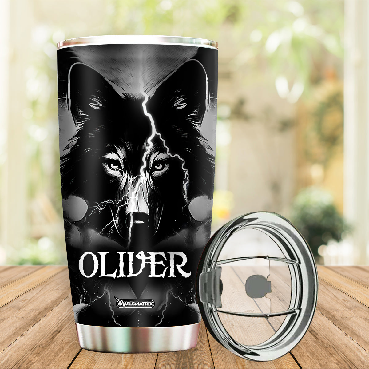 Wolf Kindness Personalized 20 Oz Tumbler For Tea Water Iced Drinks And Personalized Gift Ideas