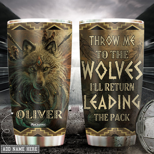 Wolf Kindness Personalized 20 Oz Tumbler For Daily Coffee Tea Water Travel And Gift Ideas