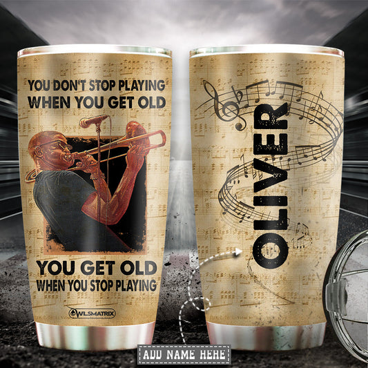 Music You Don't Get Old Personalized 20 Oz Tumbler