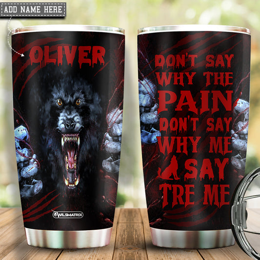 Wolf Kindness Personalized 20 Oz Tumbler For Work Commute Camping And Everyday Drinkware Gifts
