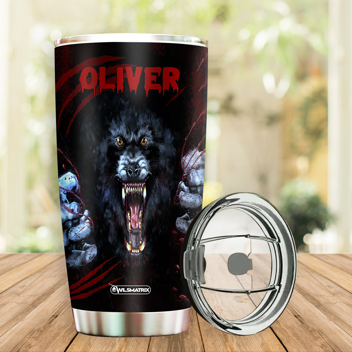 Wolf Kindness Personalized 20 Oz Tumbler For Work Commute Camping And Everyday Drinkware Gifts