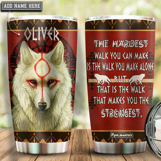 Wolf Kindness Personalized 20 Oz Tumbler For Coffee Lovers Travel Use And Reusable Drinkware