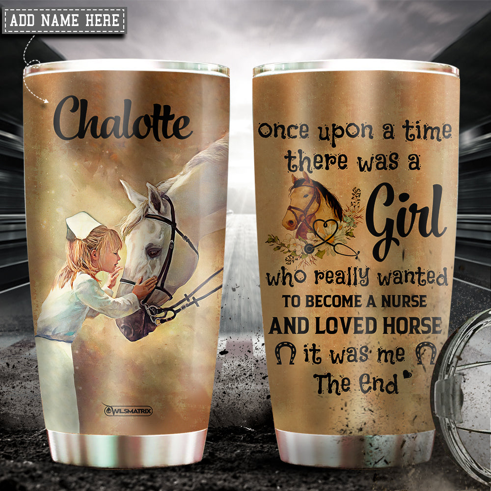 Horse Loved Nurse Personalized 20 Oz Tumbler