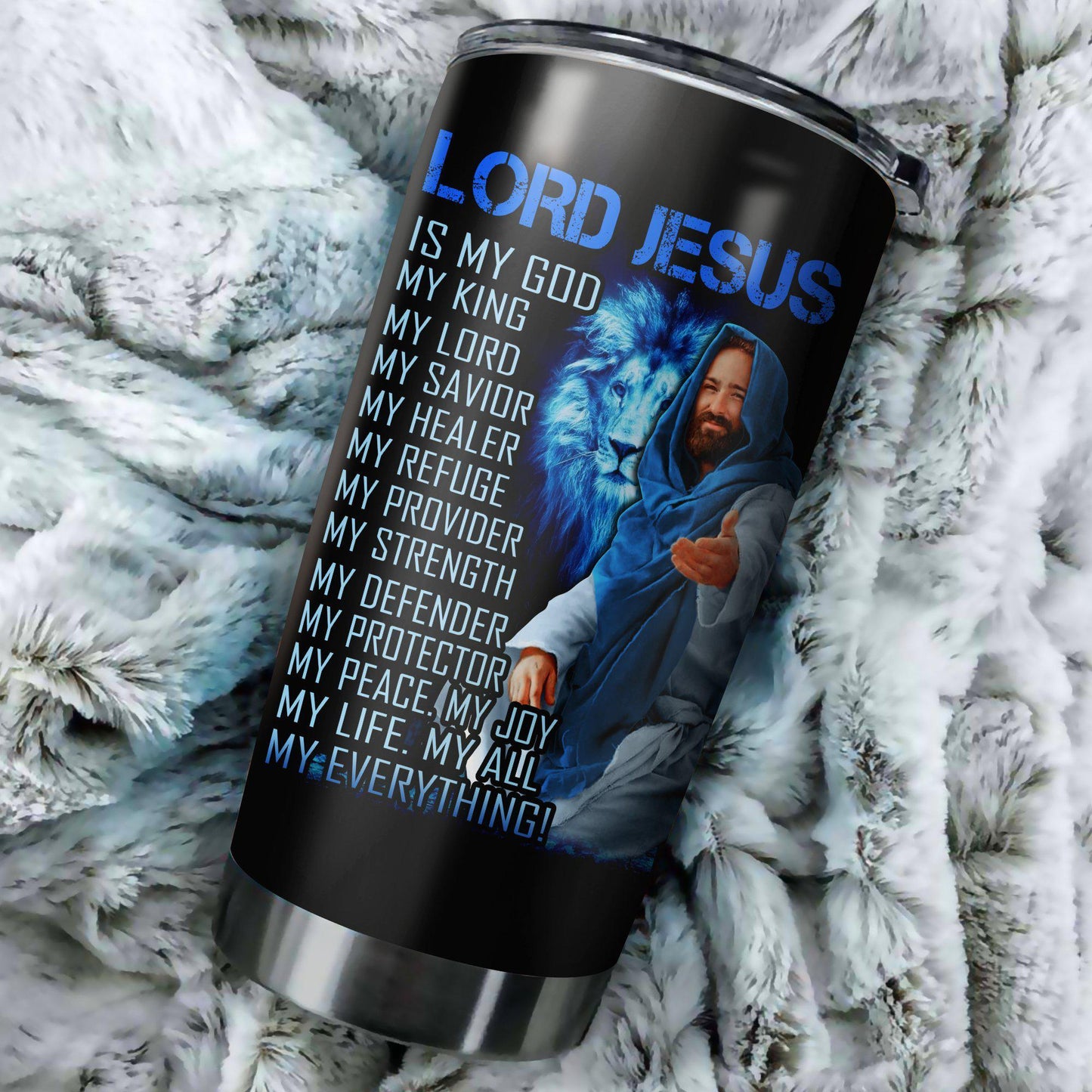 Jesus 20 Oz Tumbler For Work Commute Camping And Everyday Drinkware Gifts