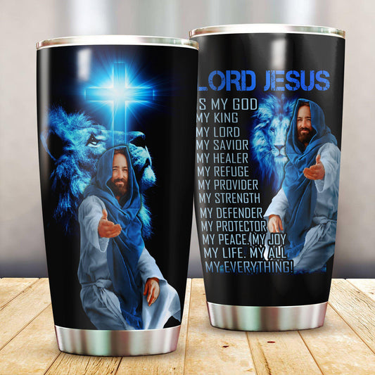 Jesus 20 Oz Tumbler For Work Commute Camping And Everyday Drinkware Gifts