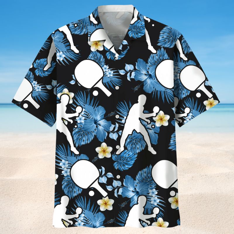 Table Tennis Tropical Style – Hawaiian Shirt