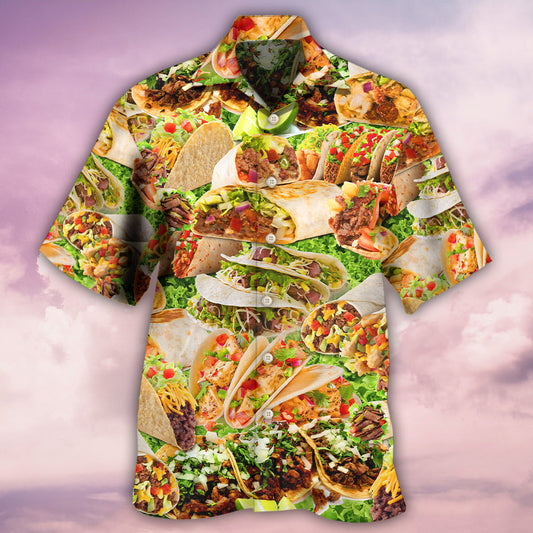 Food Lover My True Love Is Tacos Vintage Style - Hawaiian Shirt
