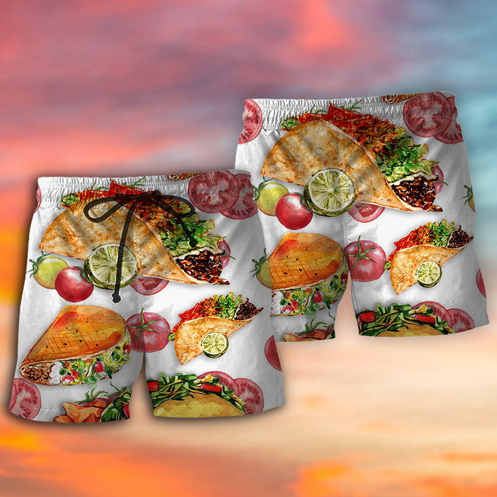 Taco Lover Fun Food – Beach Short