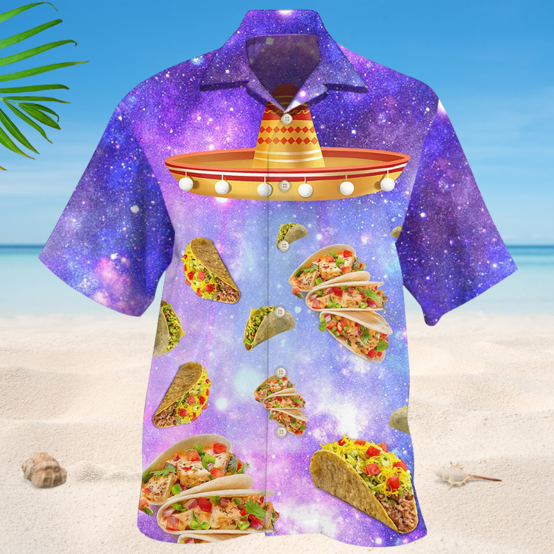 Tacos Purple Galaxy Style – Hawaiian Shirt