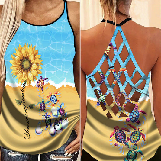 Turtle Loves Beach Loves Ocean Limited Edition 10 – Hollow Tank Top