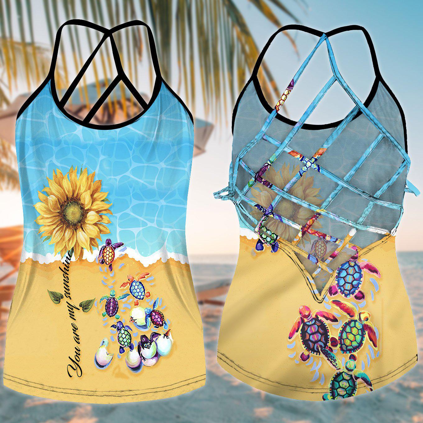 Turtle Loves Beach Loves Ocean Limited Edition 10 – Hollow Tank Top