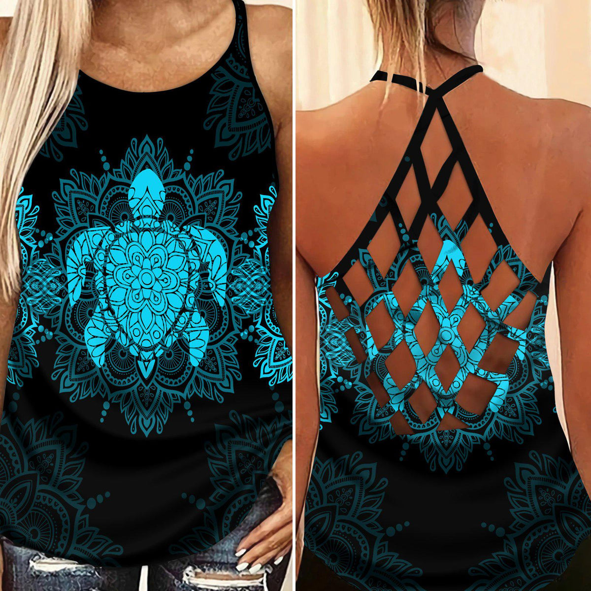 Turtle Loves Beach Loves Ocean Limited Edition 1 – Hollow Tank Top