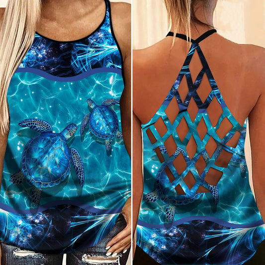 Turtle Loves Beach Loves Ocean Limited Edition 6 – Hollow Tank Top