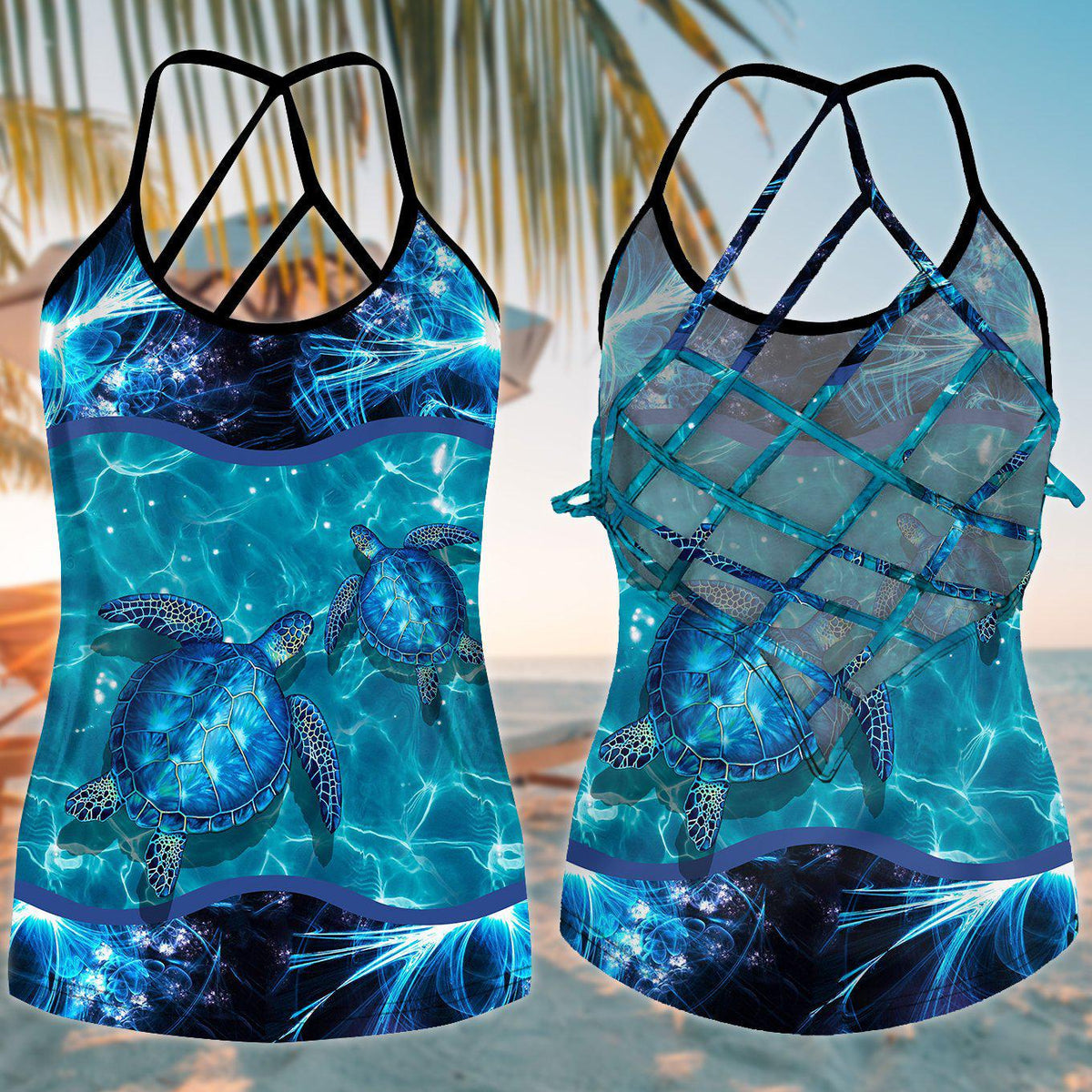 Turtle Loves Beach Loves Ocean Limited Edition 6 – Hollow Tank Top