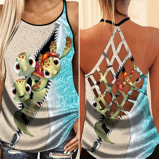 Turtle Loves Beach Loves Ocean Limited Edition 7 – Hollow Tank Top