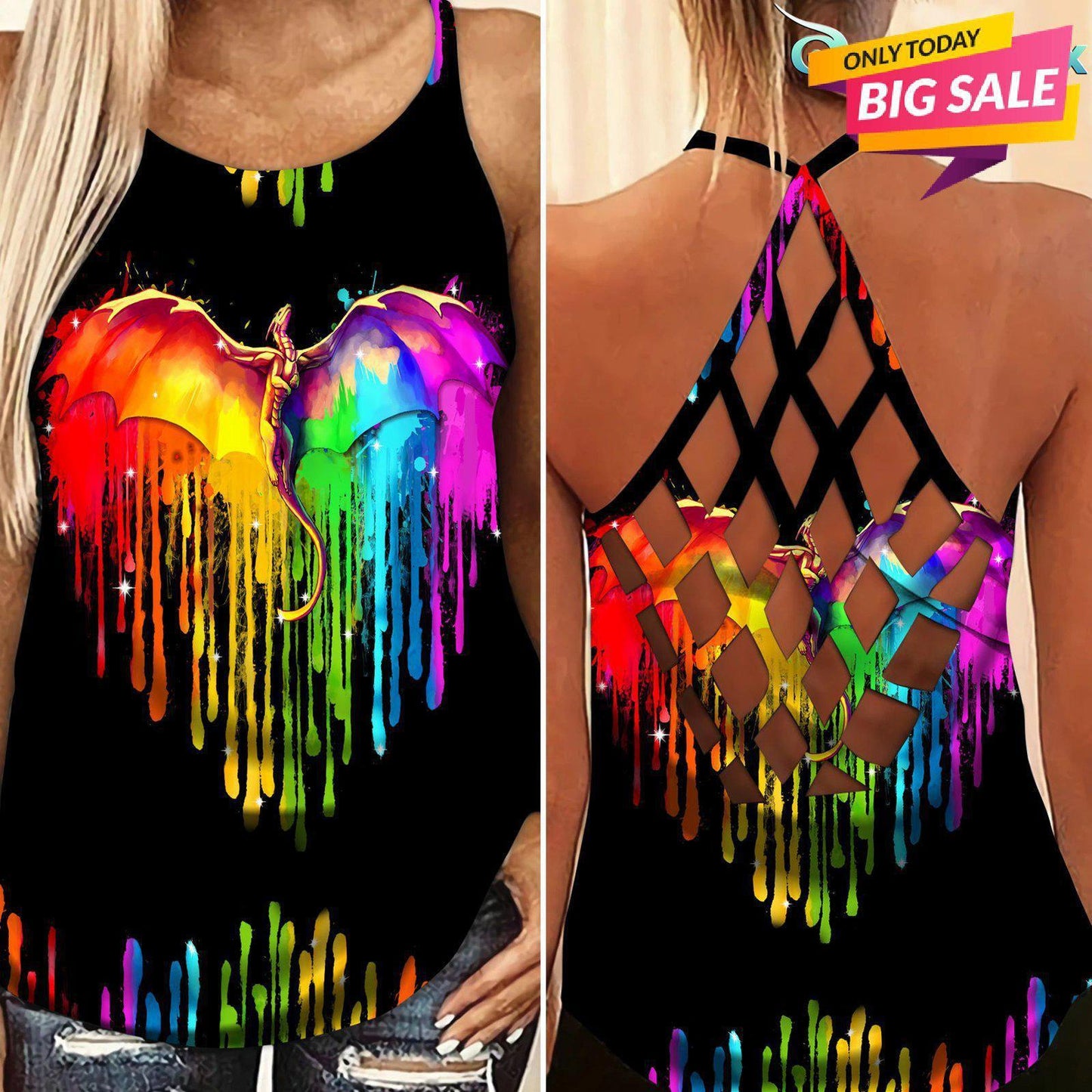 LGBT Love Limited Edition 10 Pride – Hollow Tank Top