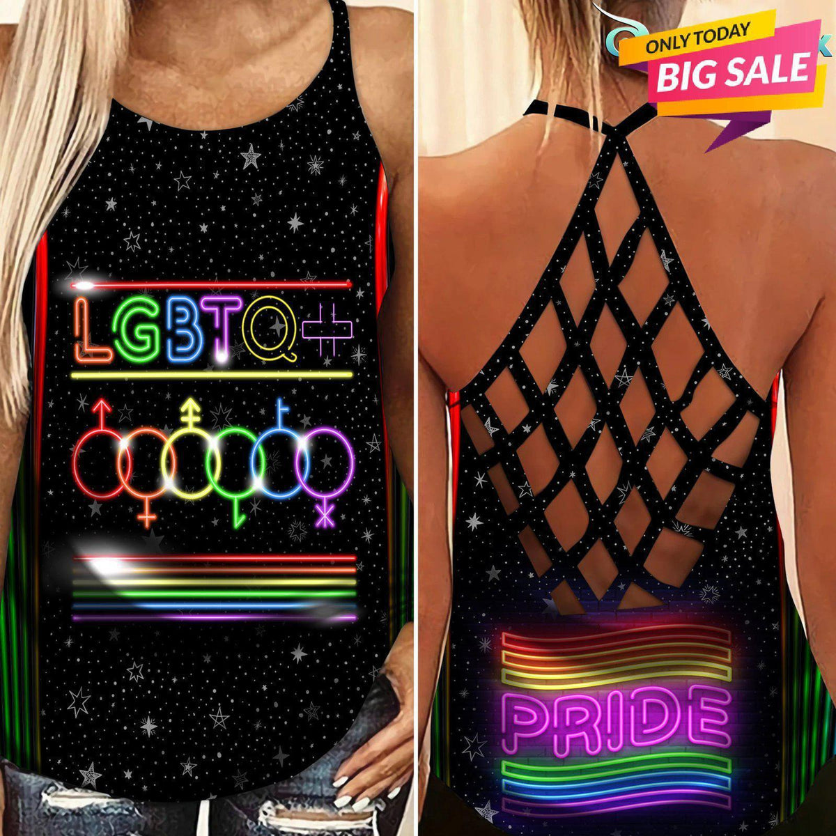 LGBT Love Limited Edition 15 Pride – Hollow Tank Top