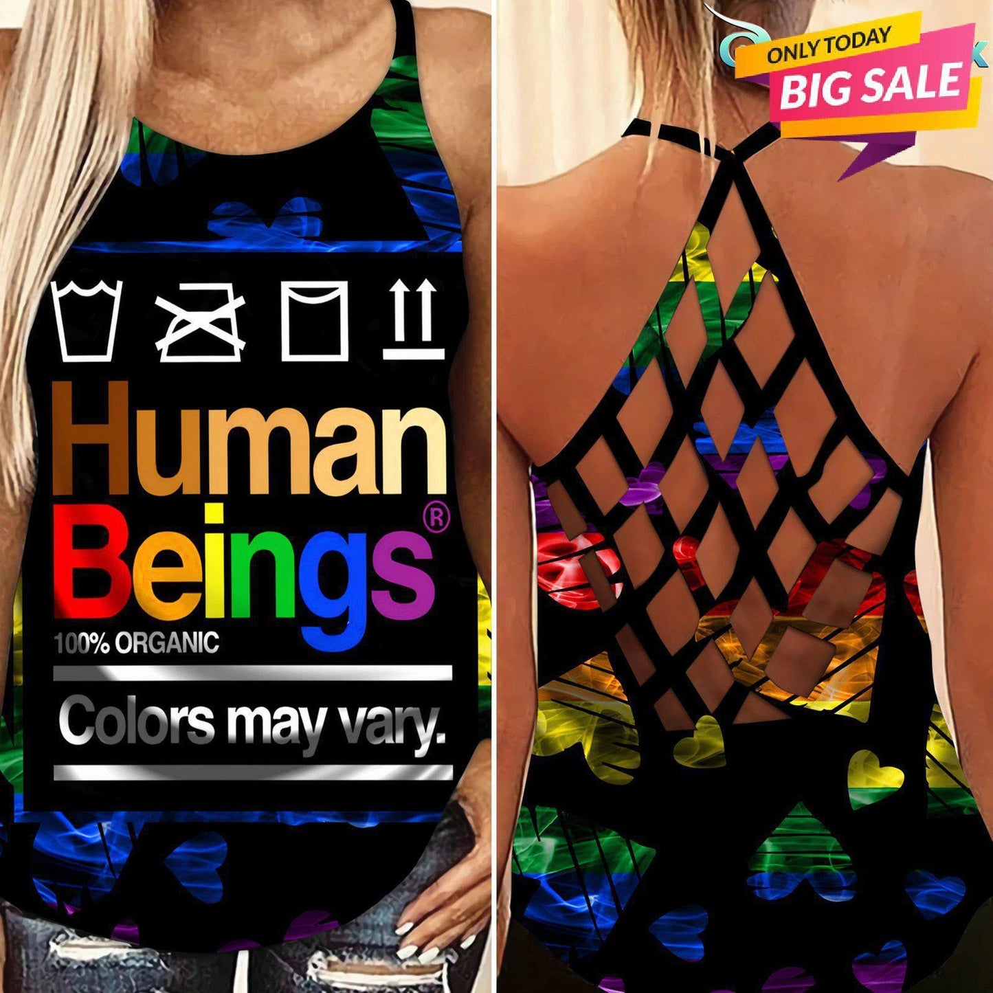 LGBT Love Limited Edition 17 Pride – Hollow Tank Top