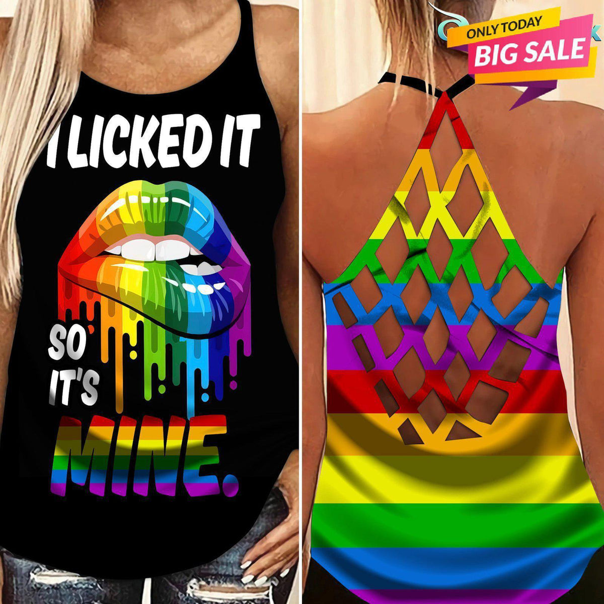 LGBT Love Limited Edition 5 Pride – Hollow Tank Top