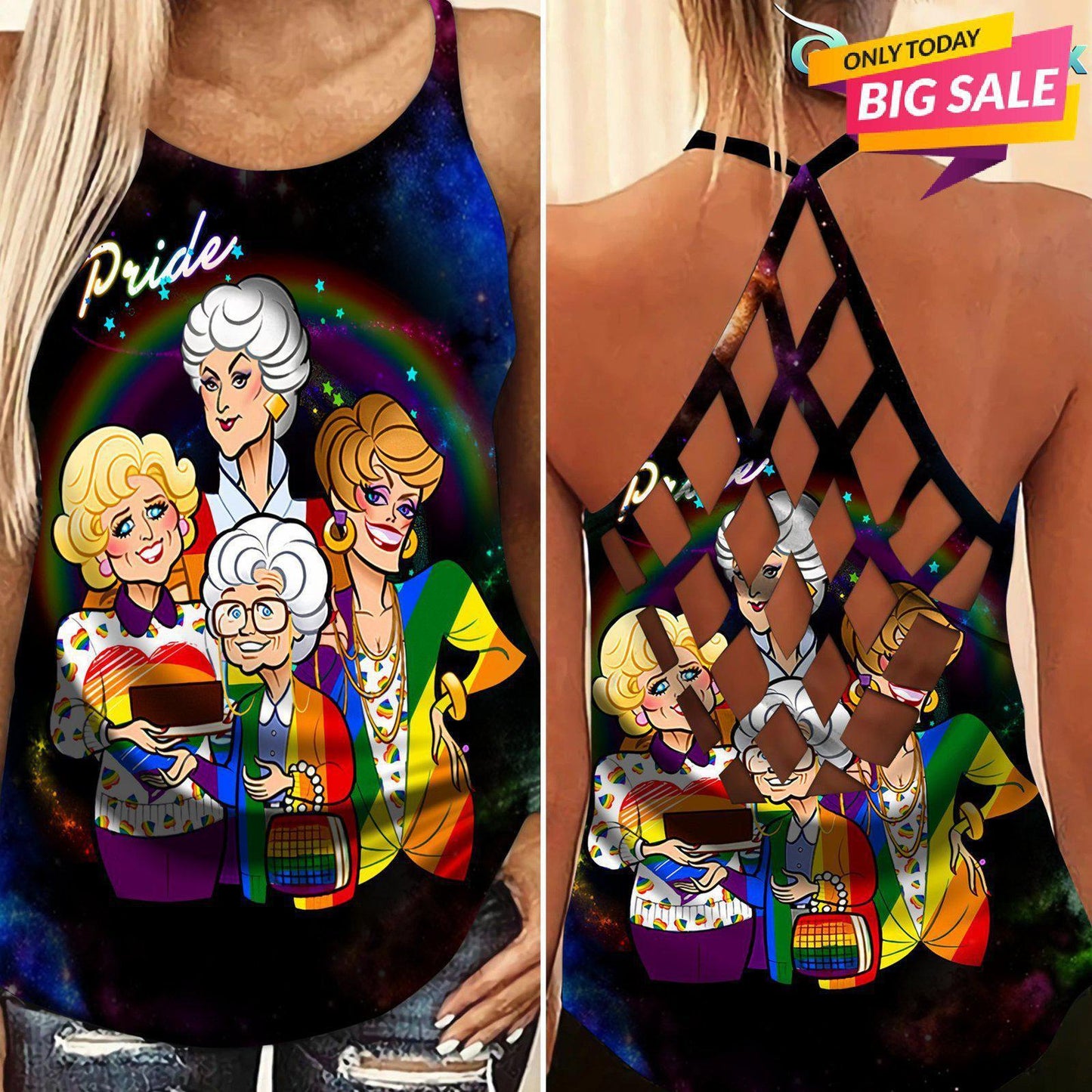 LGBT Love Limited Edition 7 Pride – Hollow Tank Top
