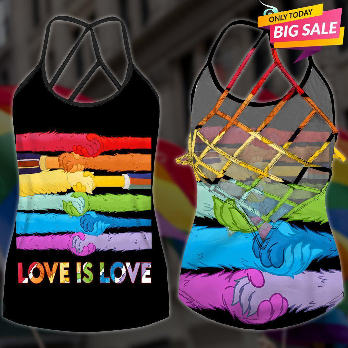 LGBT Love Limited Edition 8 Pride – Hollow Tank Top