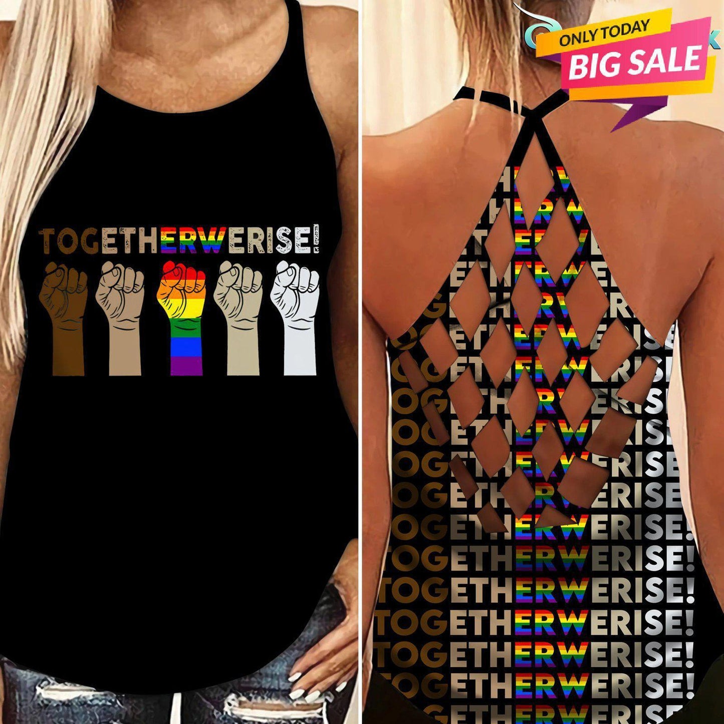 LGBT Love Limited Edition 9 Pride – Hollow Tank Top