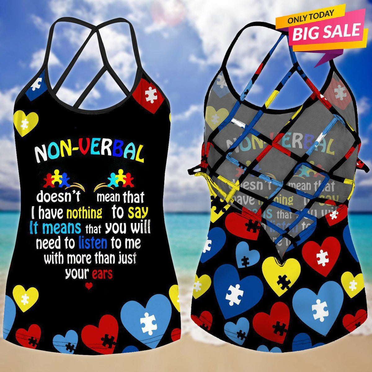Autism Love Limited Edition 16 – Hollow Tank Top