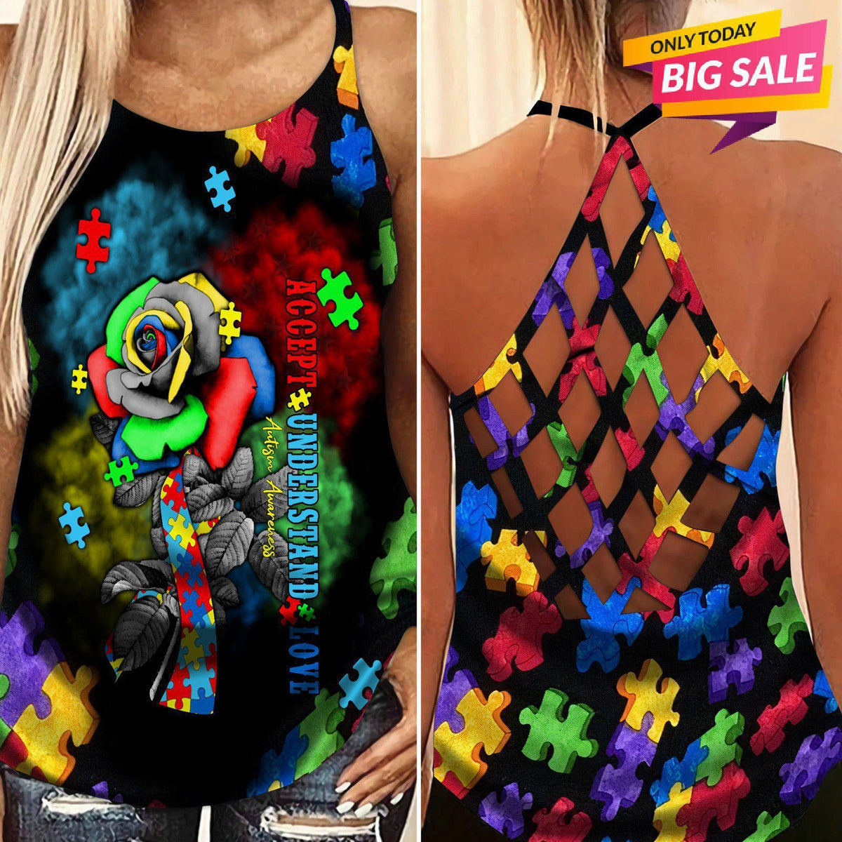 Autism Love Limited Edition 1 – Hollow Tank Top