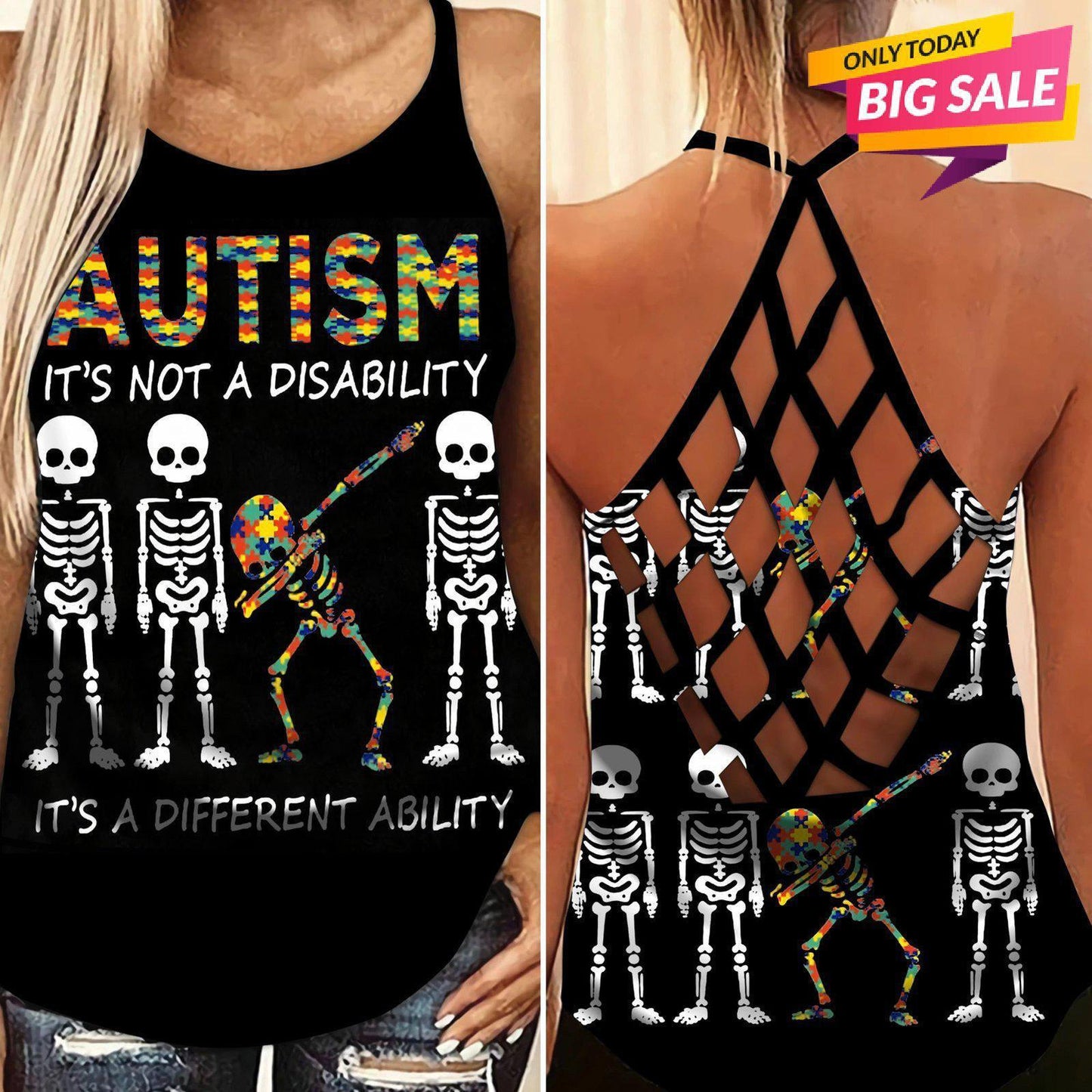 Autism Love Limited Edition 22 – Hollow Tank Top