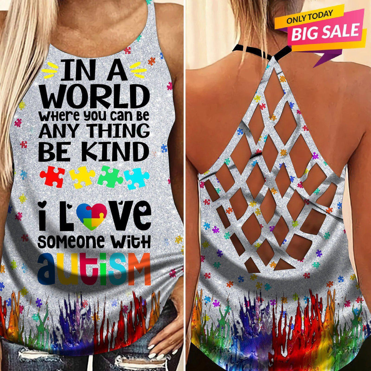 Autism Love Limited Edition 2 – Hollow Tank Top