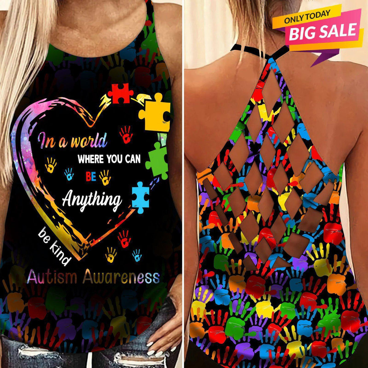 Autism Love Limited Edition 9 – Hollow Tank Top