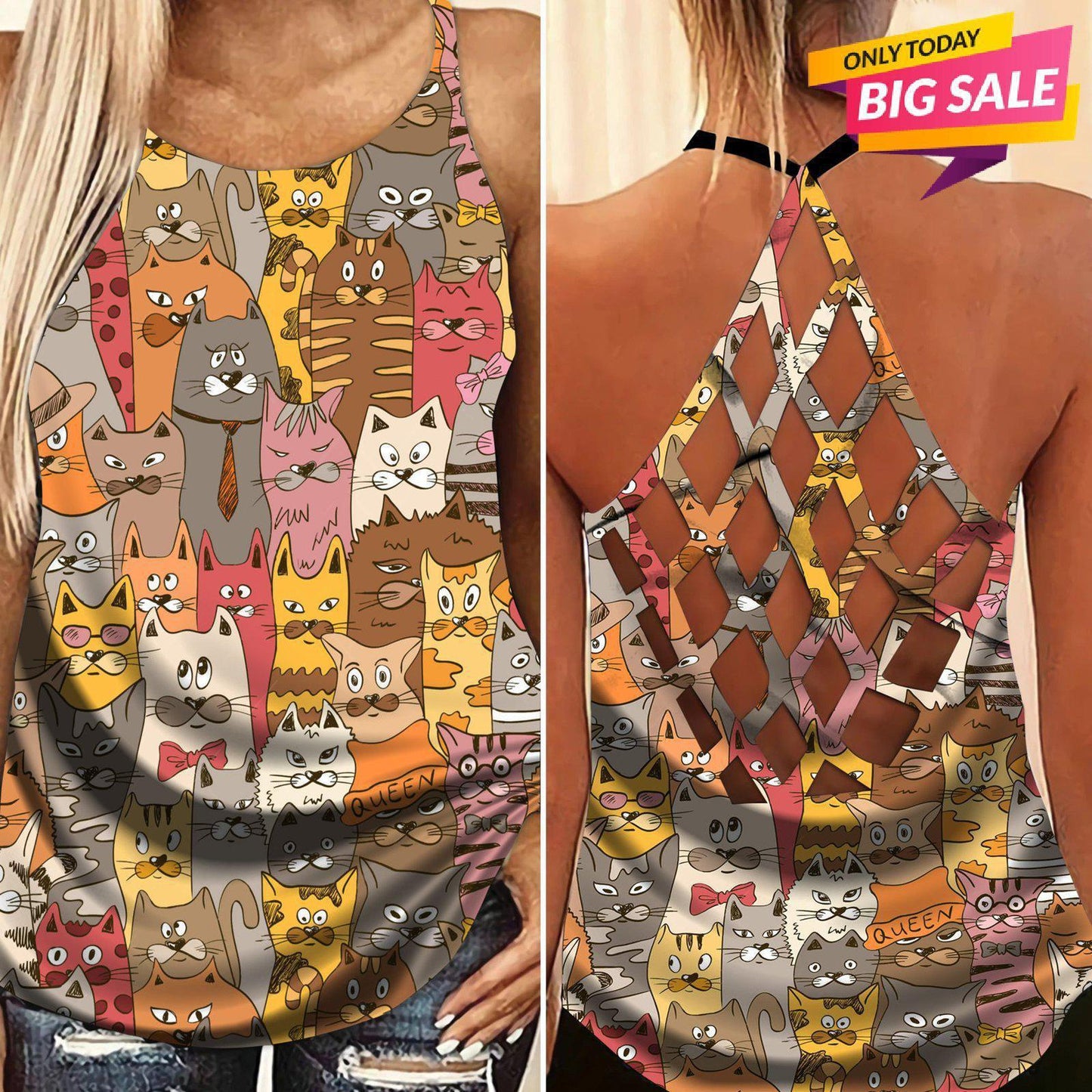 Cats Love Limited Edition 2 – Hollow Tank Top