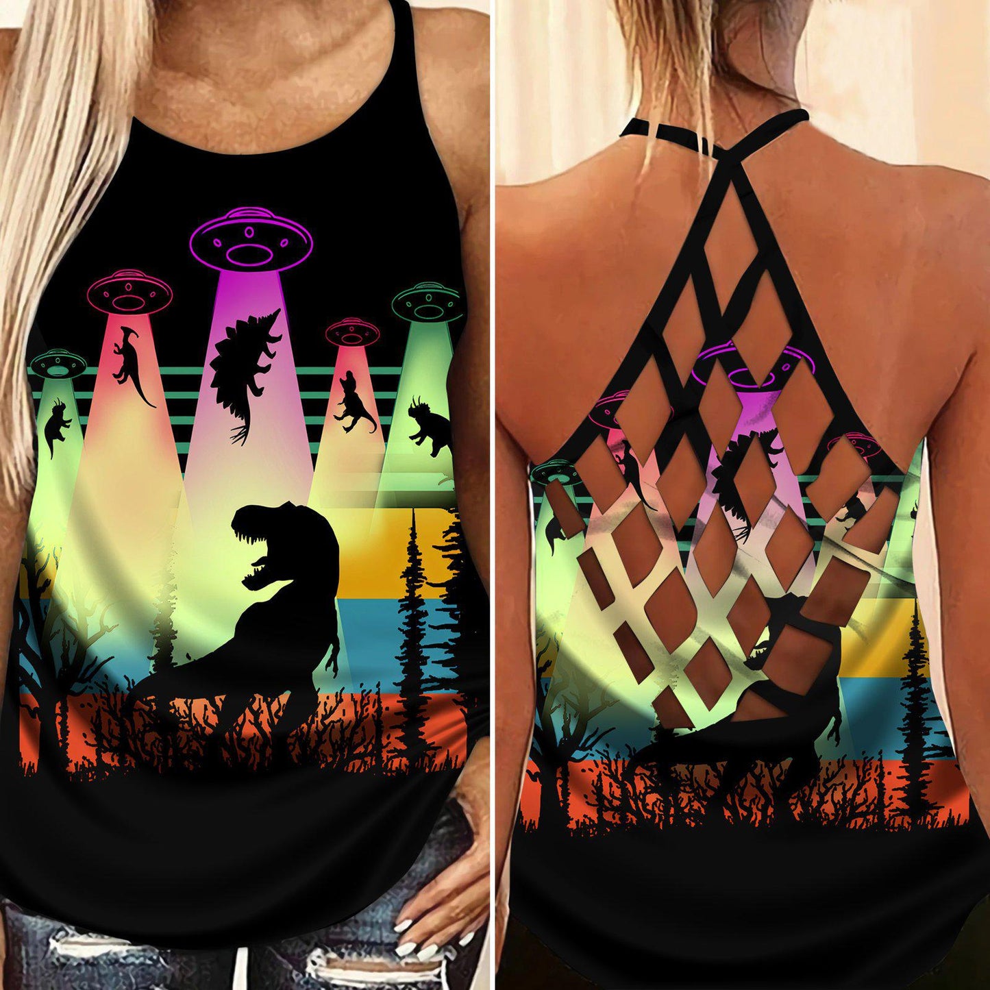 Dinosaurs Peace Life Style Limited Edition 1 – Hollow Tank Top