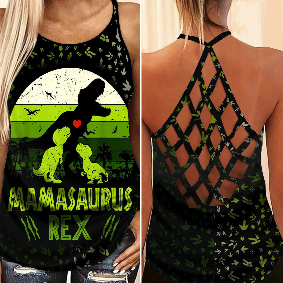 Dinosaurs Peace Life Style Limited Edition 3 – Hollow Tank Top