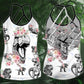 Dinosaurs Peace Life Style Limited - Cross Open Back Camisole Tank Top 5-Owls Matrix