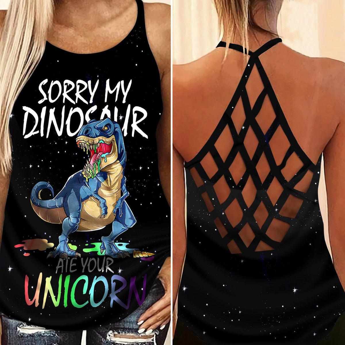 Dinosaurs Peace Life Style Limited Edition 8 – Hollow Tank Top